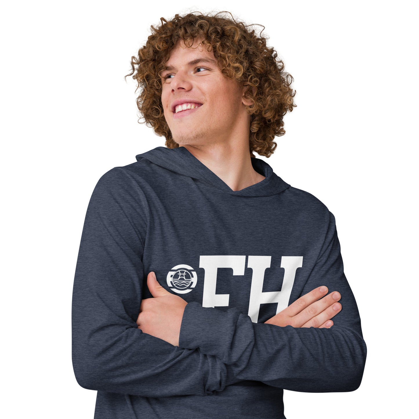 Hooded long-sleeve tee